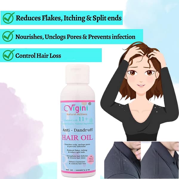 Anti Dandruff Removal 100ml and Early Greying Prevention Hair Oil 100ml