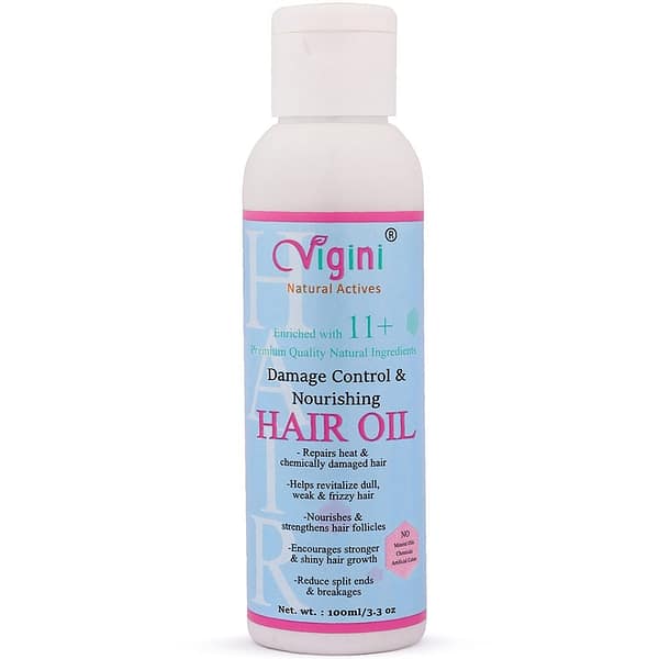 Damage Control Nourishing Hair Oil 100ml and Hair Skin Nail (Biotin 10000 Mg.) 30Caps