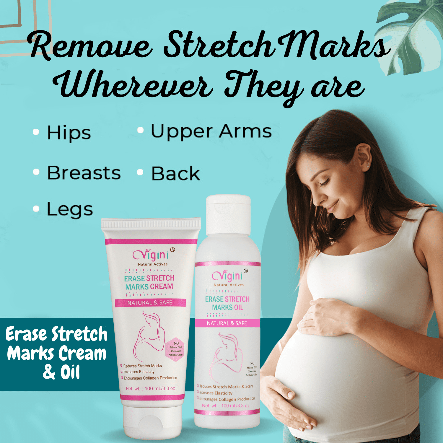 Erase Stretch Marks Cream & Erase Stretch Marks Oil