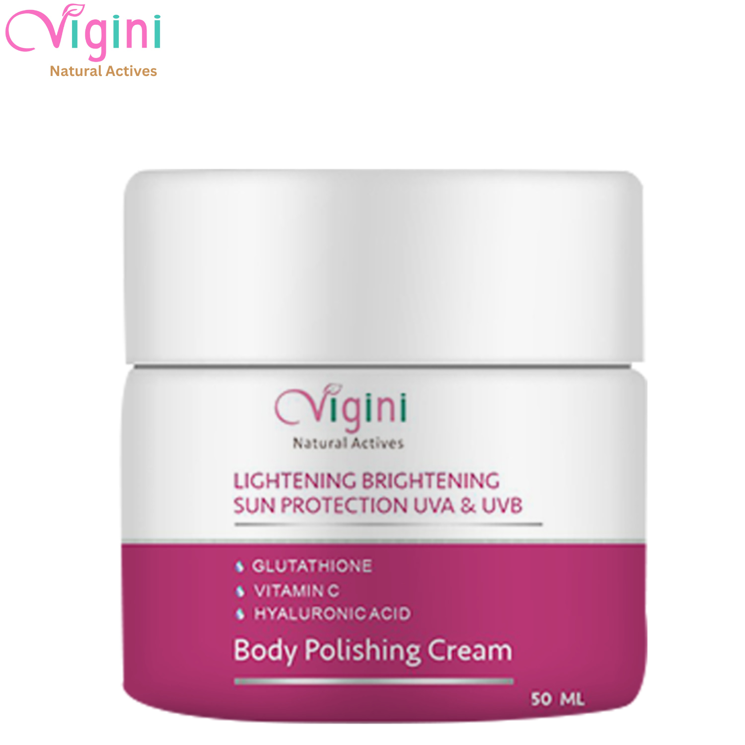 Vigini Skin Lightening Brightening Body Whitening Polishing D Tan Underarm Kojic Acid Cream-50ml