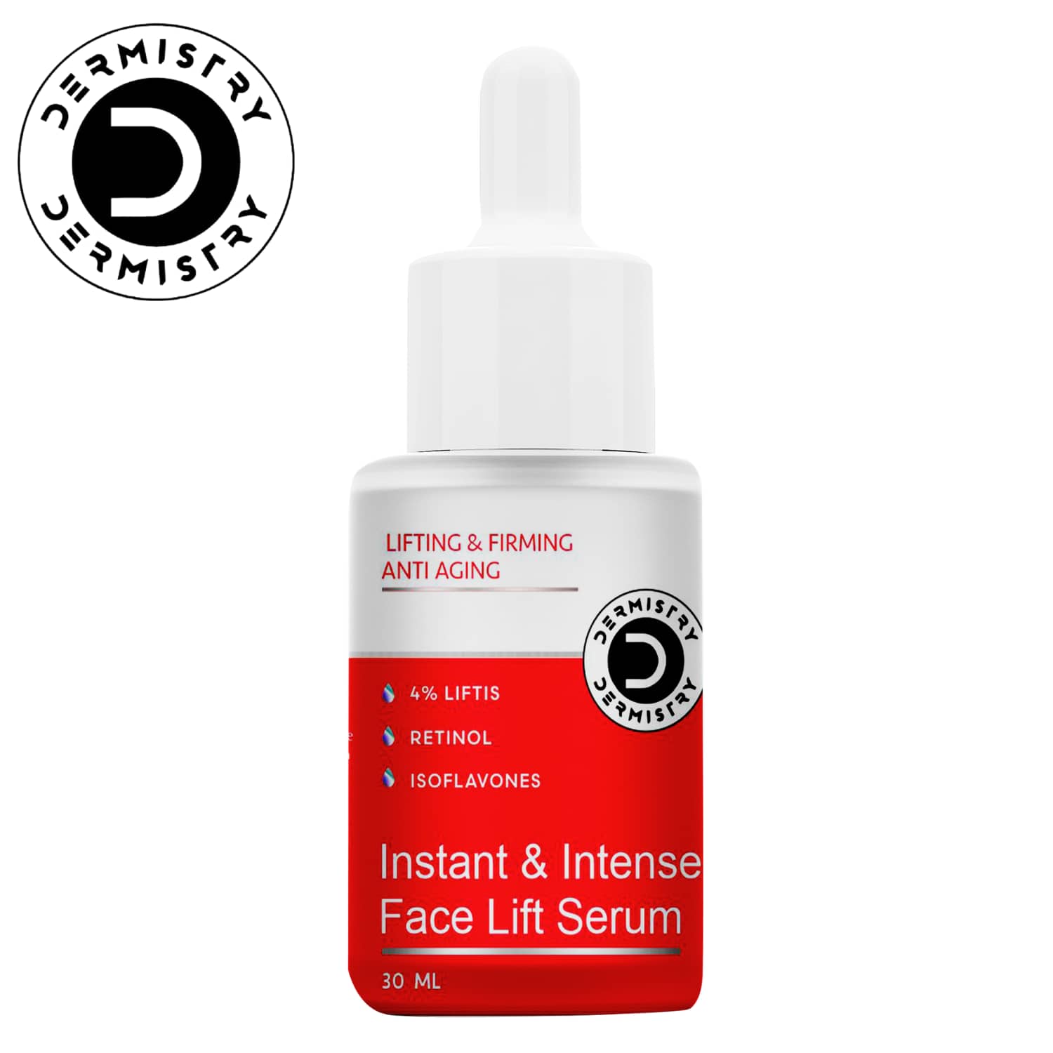 Dermistry Instant Intense Anti Aging Lifting Firming Face Serum Retinol Hyaluronic Acid for Wrinkles-30ml