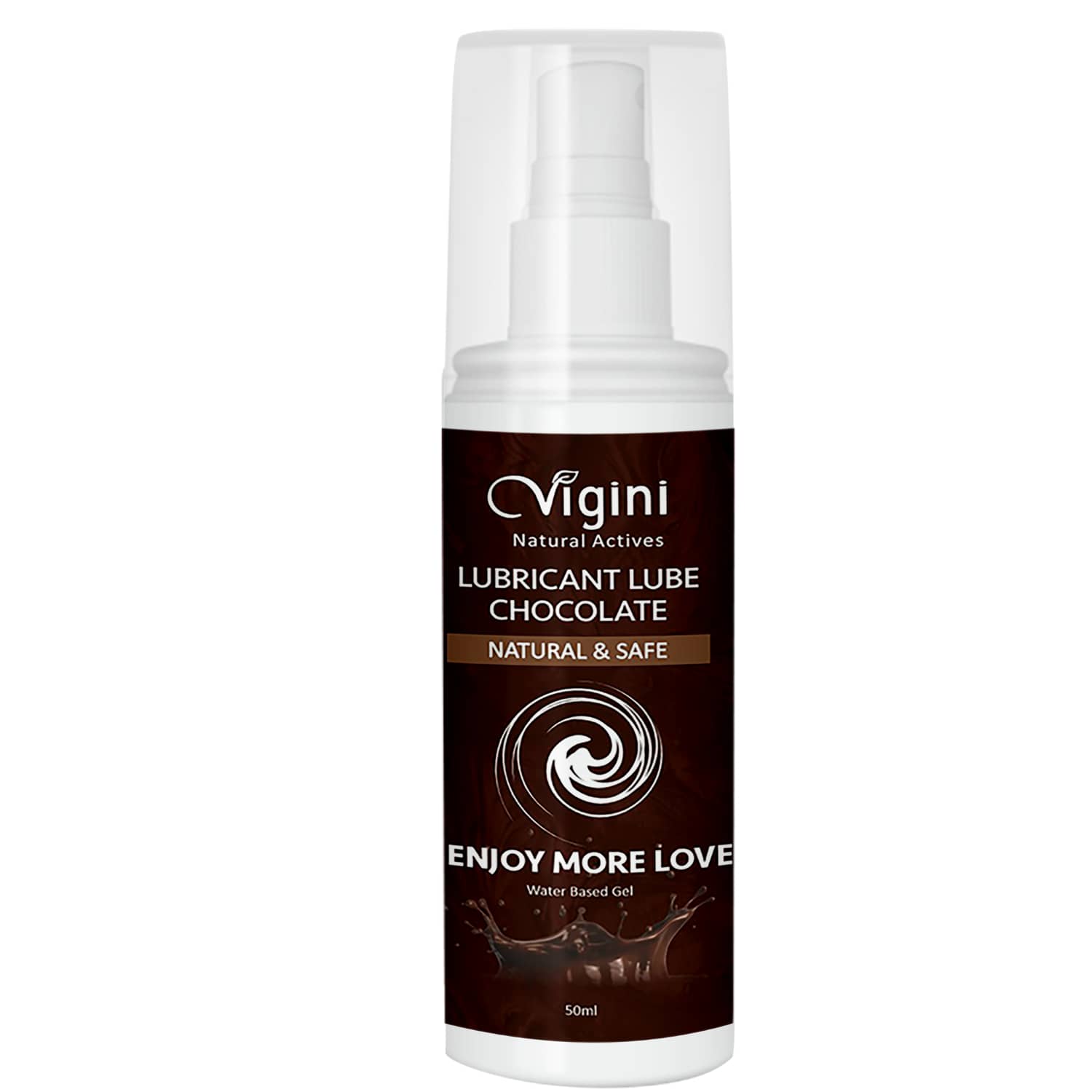 Vigini Intimate Chocolate Lubricant Personal Lube Water Based Gel for Long Lasting Sex Non-Sticky-50ml