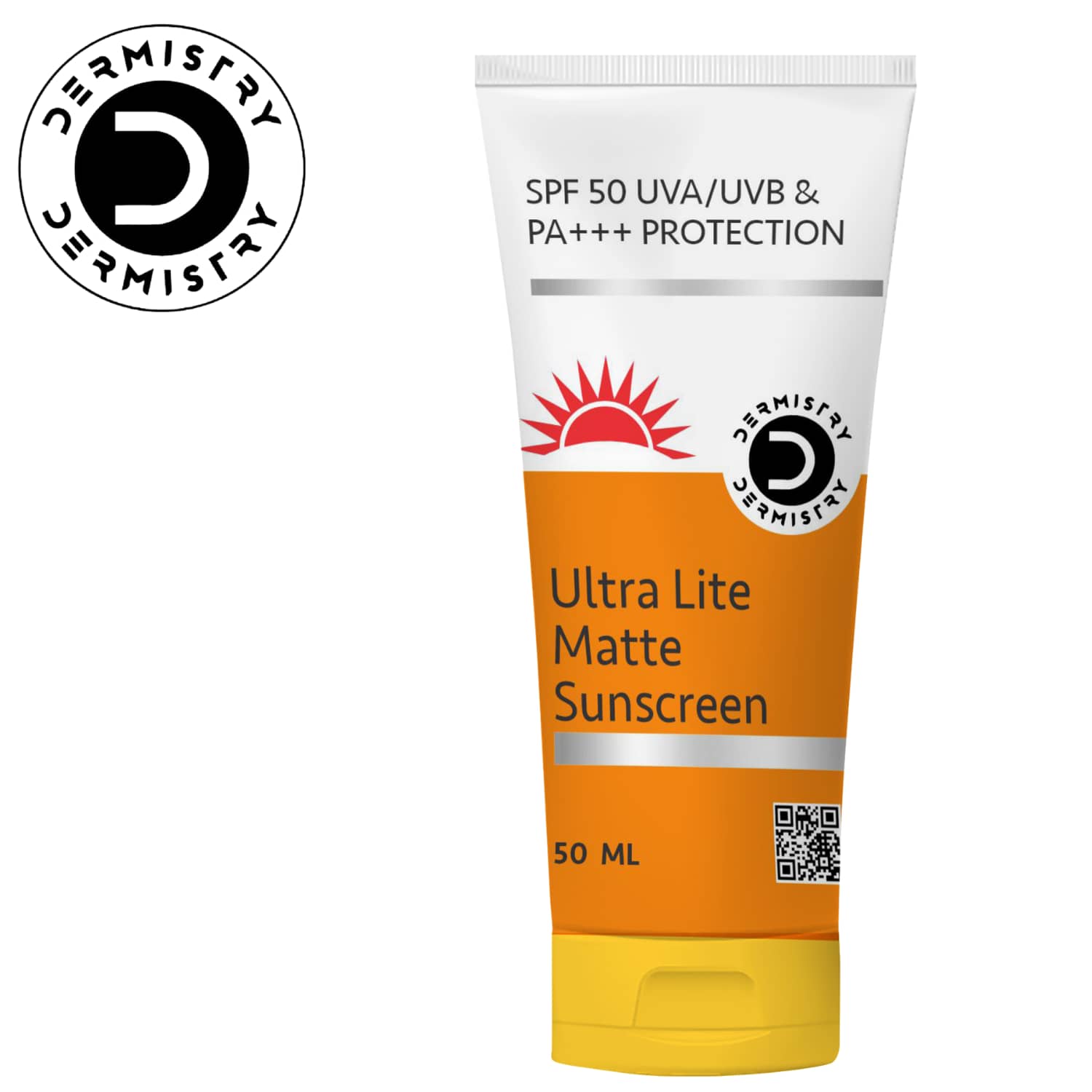 Dermistry Ultra Lite Matte Water Based Sunscreen for Oily Skin SPF 50 UVA UVB PA+++  Protection-50ml